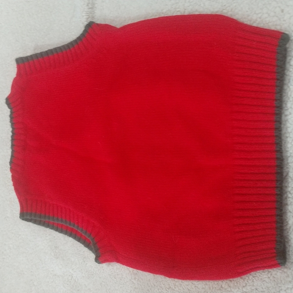 2/$15 Reindeer Christmas Class Club Sweater Vest Size 2/3T - Picture 3 of 5
